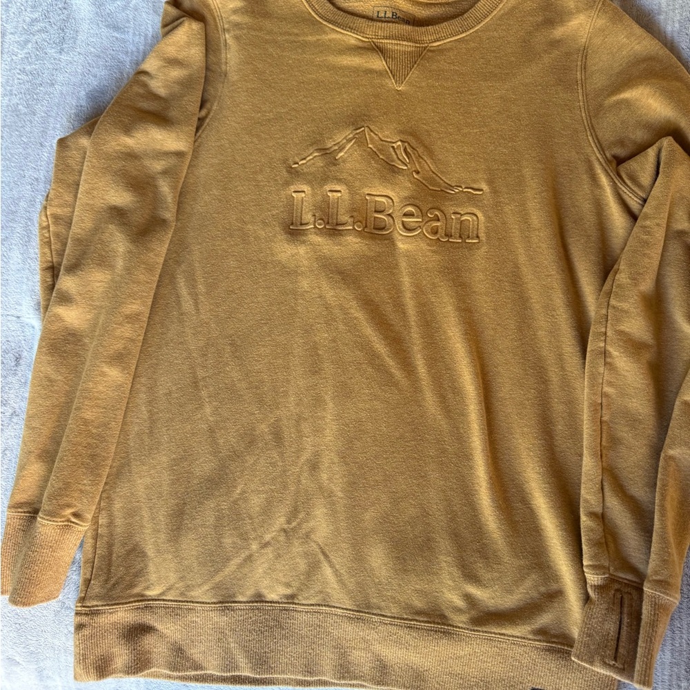 L.L. Bean woman’s Mustard Crewneck Sweater